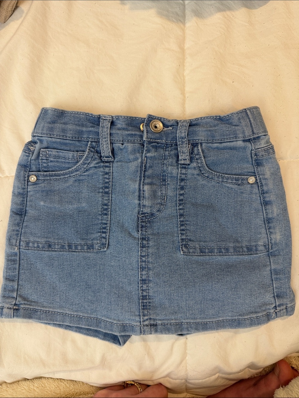 Squeeze Light Blue Denim Skort